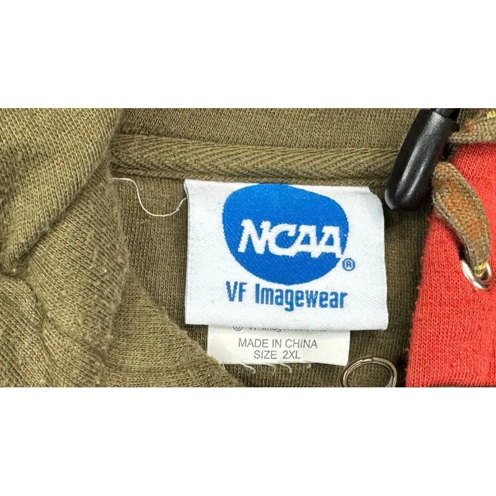 NCAA University of Miami Hurricanes Vintage Full Zip Long Sleeve Jacket Size 2XL